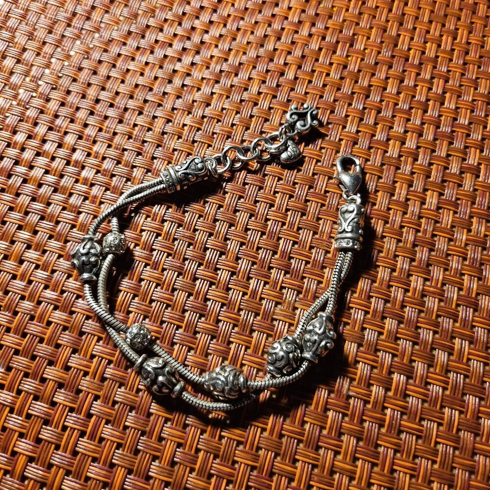 Brighton Double Strand Sterling Silver Bracelet